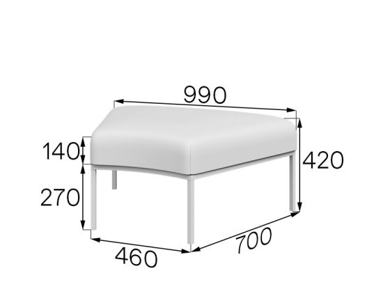 Пуф 45 грд. kiton05